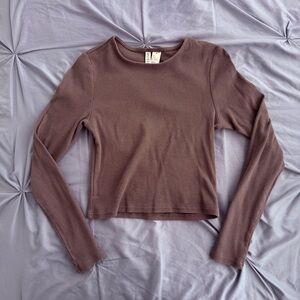 H&M Divided Women's Gray Long Sleeve Top